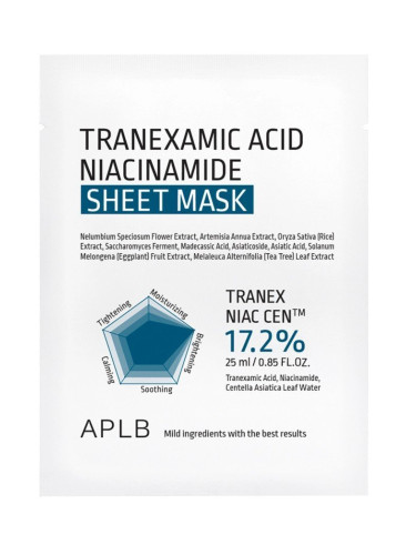 APLB Tranexamic Acid Niacinamide Sheet Mask Лист маска за лице