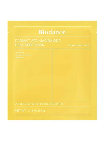 Biodance Radiant Vita Niacinamide Real Deep Mask Маска за лице