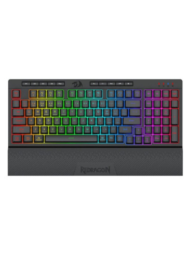  Гейминг клавиатура Redragon - Shiva Pro 98, безжична, RGB, черна