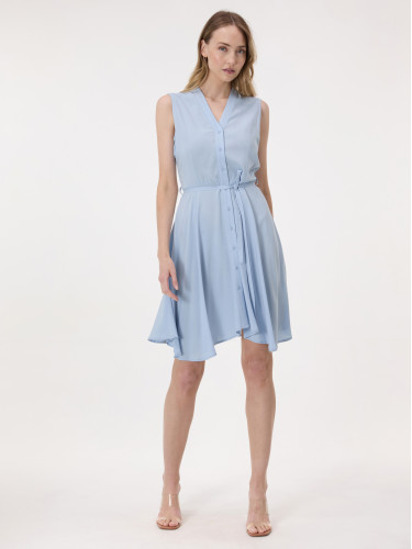 Светлосиня дамска рокля-риза ORSAY