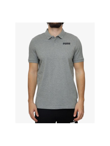 PUMA Ess Pique Polo Gray