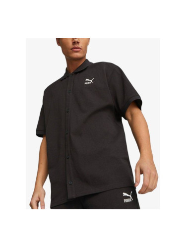 PUMA Classics Pique Shirt Black