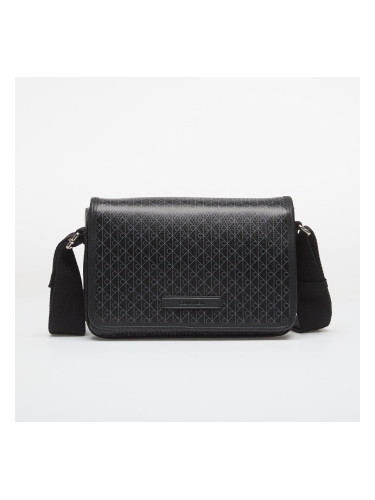 Чанта Calvin Klein Emblem Aop Coated Small Flap Mes Black/ Aop Universal
