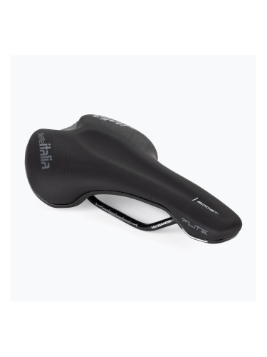 Седло за велосипед Selle Italia Flite Boost Tm Manganese Rail Soft-Tek черно SIT-017A320MHC001