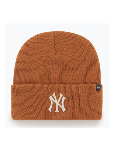 Зимна шапка 47 Brand MLB New York Yankees Haymaker burnt orange