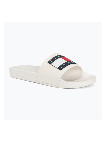 Дамски джапанки Tommy Jeans Flag Pool Slide Ess ecru