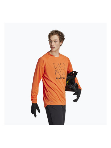 Тениска за колоездене adidas FIVE TEN Long Sleeve Jersey semi impact orange