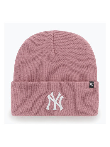 Зимна шапка 47 Brand MLB New York Yankees Haymaker mauve