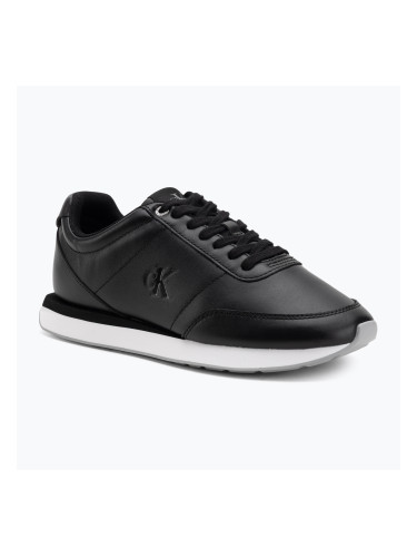 Дамски обувки Calvin Klein YW0YW01942 Retro Runner Lace Up Leather MG black/formal grey
