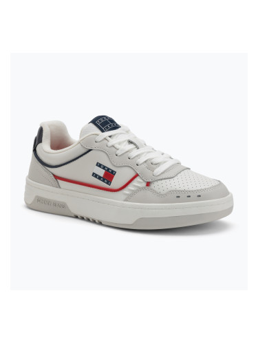 Tommy Jeans Мъжки кожени обувки Cupsole Elevated червено/бяло/черно