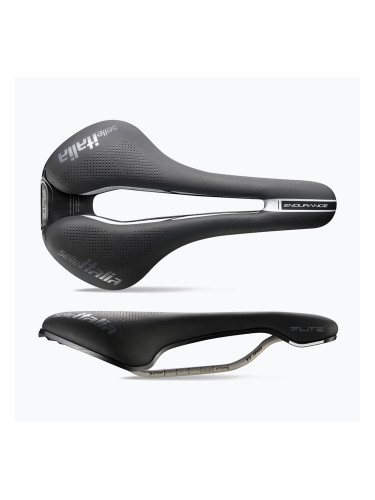 Седло за велосипед Selle Italia Iron Evo Kit Carbonio Superflow Hd Rail Fibra-Tek черно SIT-031A501ICA008