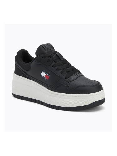 Дамски обувки Tommy Jeans Retro Basket Flatform black