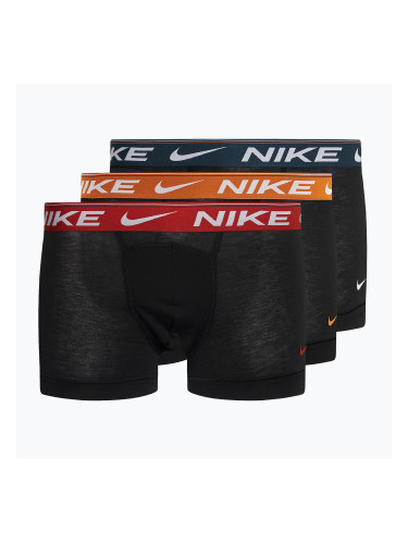 Мъжки боксерки Nike Dri-FIT Ultra Comfort Trunk 3 чифта черна луна/драконово червено/морскосиньо
