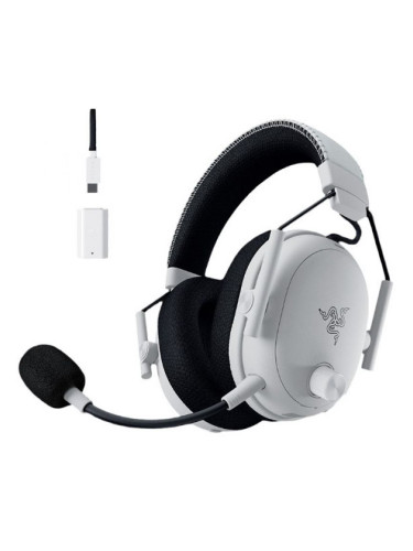  Гейминг слушалки Razer - BlackShark V3 Pro, безжични, бели