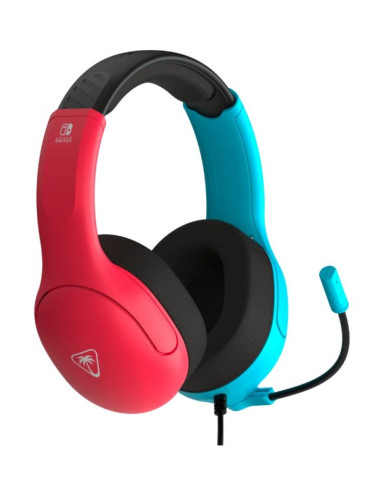  Гейминг слушалки Turtle Beach - Airlite Fit, Switch/Switch Lite, Neon Blue/Red