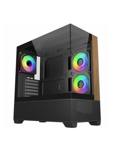 Кутия CoolerMaster Elite 690 Wood - Черна