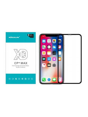 Стъклен протектор за iPhone XS MAX Nillkin XD CP+ MAX - Черен