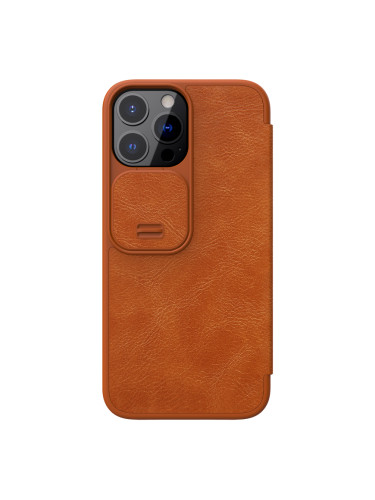 Калъф Nillkin Qin Book PRO Case за Apple iPhone 13 Pro Max - Кафяв