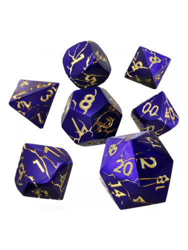  Комплект зарове GlassStaff - Metal RPG Dice Set, Fatewritten (7 бр.)