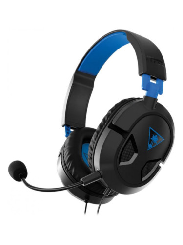  Гейминг слушалки Turtle Beach - Recon 50, Xbox, PS, Switch, mobile, черни/сини