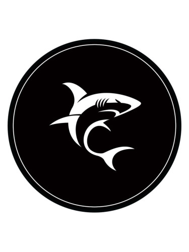  Килим за гейминг стол White Shark - PHARAOH WHITE, 120 cm, черен/бял