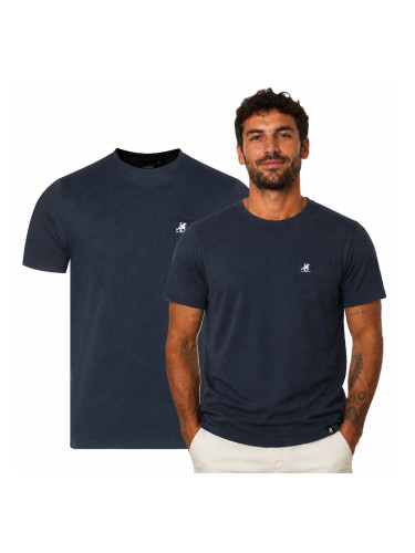 Мъжка тениска US Grand Polo, тъмносиня