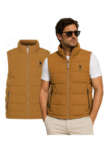 Мъжки елек US Polo Assn. Камел