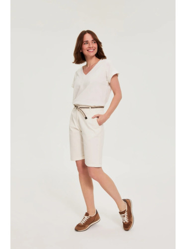 Дамски шорти Marisse OFF WHITE