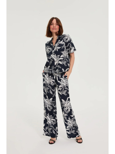 Marisse Women's Pants L-Sp-4939 D.Navy