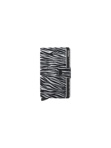 Мини портфейл Secrid Zebra, светло сив