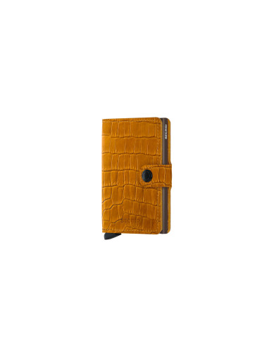 Портфейл Secrid Miniwallet Cleo в цвят охра-кафяв