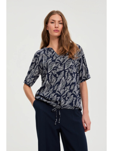 Marisse WOMEN'S SHIRT L-KO-4934 NAVY