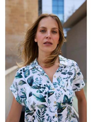 Marisse WOMEN'S SHIRT L-KO-4933 OFF WHITE