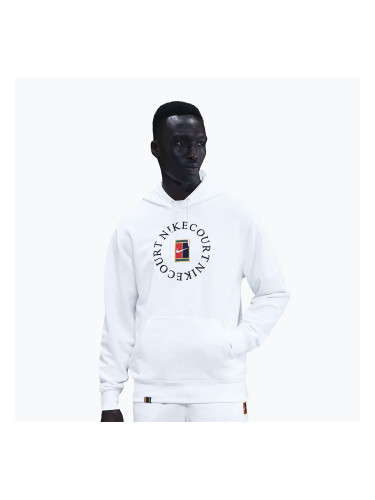 Мъжки тенис суитшърт Nike Court Dri-Fit Heritage French Terry Hoodie white/black