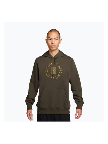 Mъжки тенис суитшърт Nike Court Dri-Fit Heritage French Terry Hoodie dark hazel/saffron quartz