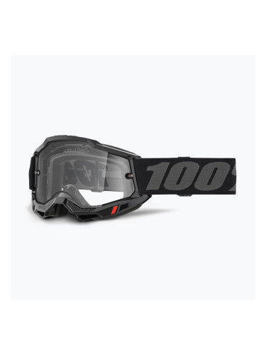 Детска велосипедна маска 100% Accuri 2 Junior black/clear
