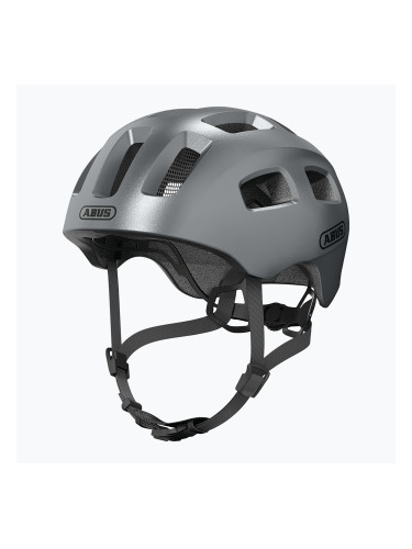 Детска велосипедна каска ABUS Youn-I 2.0 graphite silver
