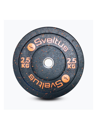 Олимпийски бъмпер тежести Sveltus Olympic Disc Bumper 2.5 kg black