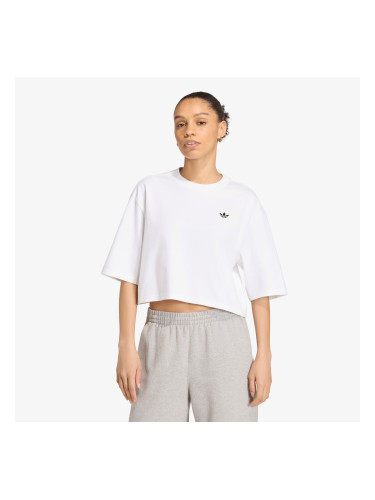 Тениска adidas Essentials Crop T-shirt White L