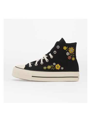 Сникърси Chuck Taylor All Star Lift Embroidered Flowers - Converse Black/ Egret/ Bright Outlook EUR 36