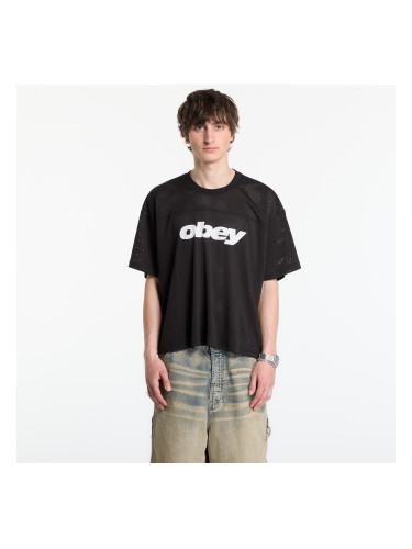 Тениска OBEY Practice Jersey Ss Black L