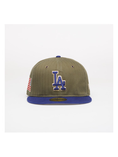 Шапка New Era 59FIFTY MLB American Herringbone Los Angeles Dodgers Official Team Color 7