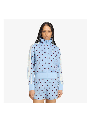 Яке adidas Satin Polka Dots Tt Track Top Clear Sky XS