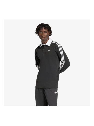 Тениска adidas x Oasis 3-Stripes Rugby Longsleeve Polo Black S