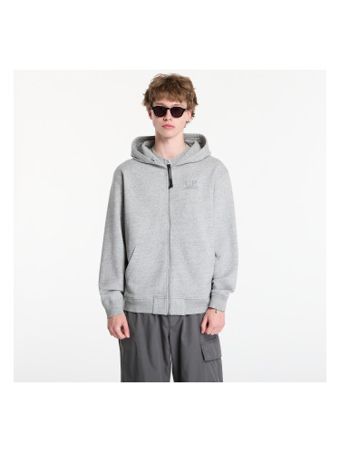 Суитшърт C.P. Company Diagonal Raised Fleece Zip Hooded Sweatshirt Greystone M