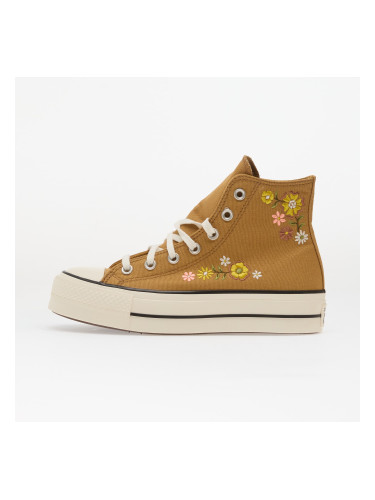 Сникърси Chuck Taylor All Star Lift Embroidered Flowers - Converse Honey Stick/ Egret EUR 36