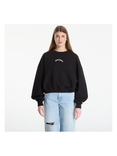 Суитшърт Palm Angels Curved Logo Loose Crop Crew Black/ Tofu S