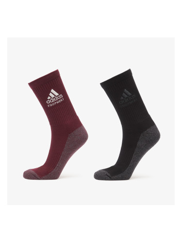 Чорапи adidas 2-Pack Crew Socks Black/ Maroon S