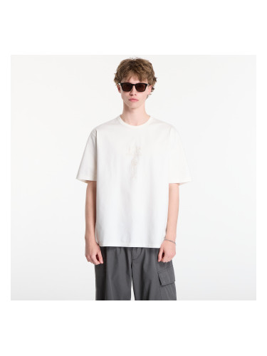 Тениска C.P. Company Mercerized Jersey 30/2 Twisted Short Sleeve Logo T-Shirt Gauze White S