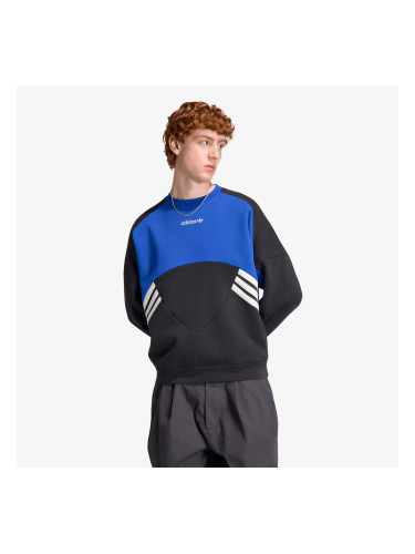 Суитшърт adidas Cutline Crewneck Sweatshirt Black/ Team Royal Blue S